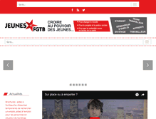 Tablet Screenshot of jeunes-fgtb.be
